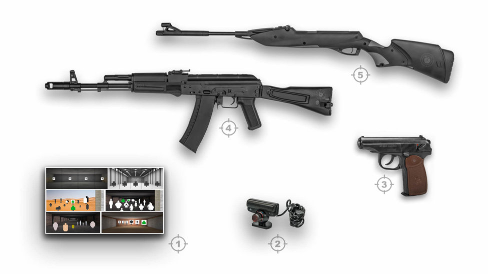 Интерактивный лазерный тир ⋆ "ТИР ЭЛЕКТРОН" ⋆ комплект 5